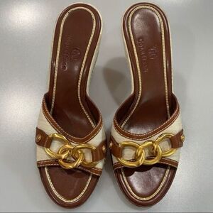 Cole Haan Kina Wedge Natural Linen - Size 7.5